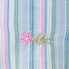 Andy & Evan  Toddler  Blue Striped Woven Dress w/Floral Hem - 3 of 3