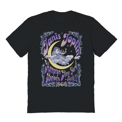 Janis Joplin Men's Empress Moon Short Sleeve Graphic Cotton T-Shirt