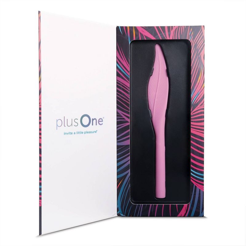 plusOne Vibrating Feather Tickler Rechargeable and Waterproof Vibrator, 3 of 7