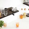 iDESIGN Rain Stainless Steel Drink Coaster with Holder Clear: Kitchen Storage, 5x5x3, Spot Clean, 1.1 lbs - 3 of 3