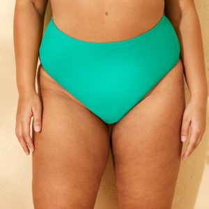 Women's High Waist Cheeky Bikini Bottom - Wild Fable™ - 1 of 3