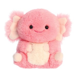 Aurora Mini Ari Axolotl Rolly Pet Round Stuffed Animal Pink 5" - 1 of 4