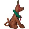 Gemmy Christmas Airblown Inflatable Scooby Doo as Reindeer WB, 3 ft Tall, Multicolored - 3 of 4