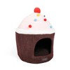 Nandog Large Prive Dog Bed / Cat Hut - Cupcake Chocolate - 2 of 4