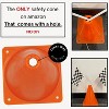38 Pcs Set Includes 12 Traffic Cones, 24 Checkered Flags, and Racetrack Floor Runner for Birthday Party and Racing Theme Decoration by 4E's Novelty - 3 of 4
