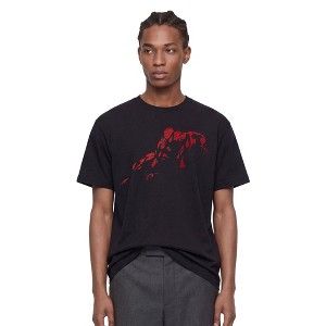 Marvel: Playera de manga corta para hombre Spider-Man Vintage Red Wraith Shadow Pose