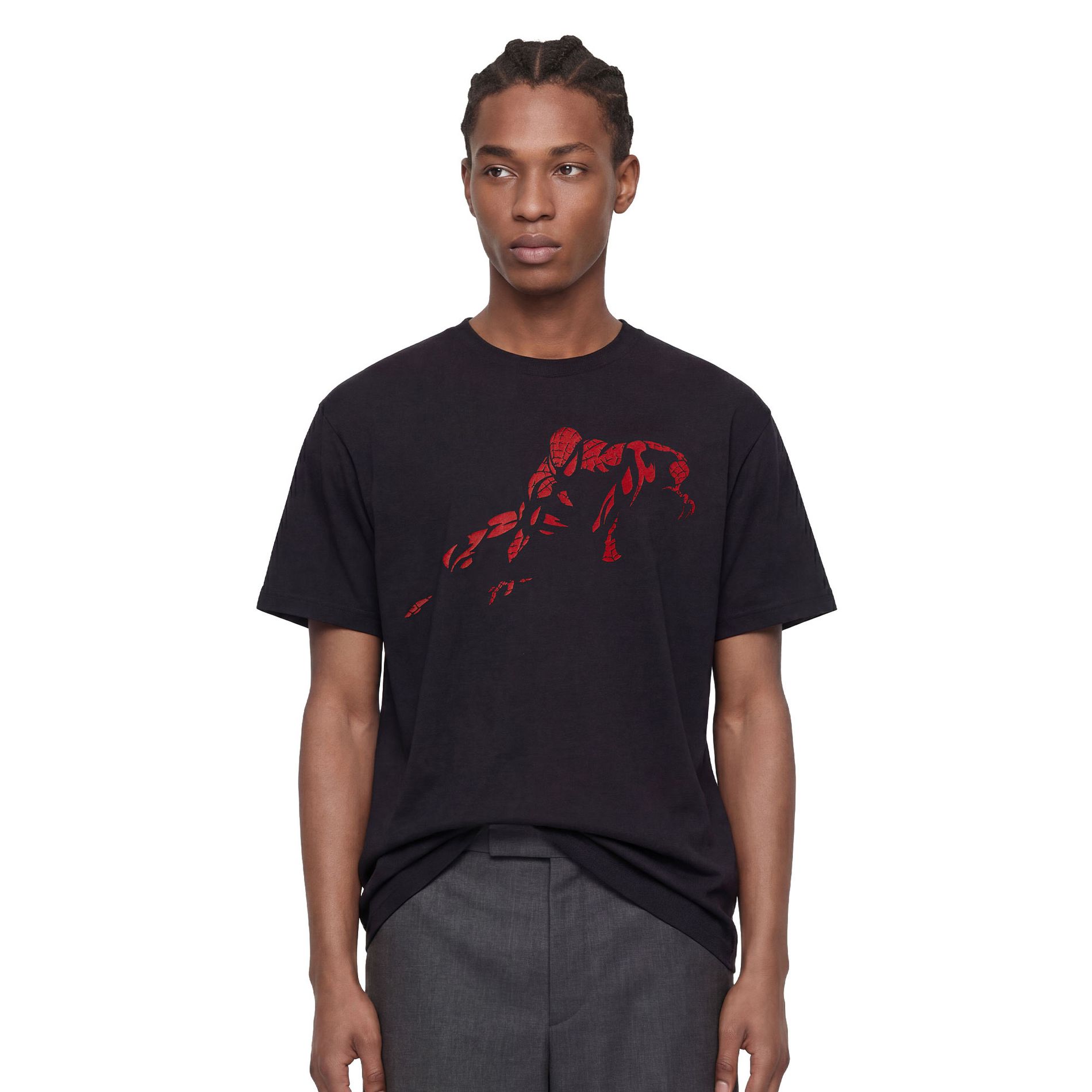 Marvel: Spider-Man Mens Vintage Red Wraith Shadow Pose Short Sleeve T Shirt