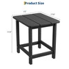 TROPOW 18" Square Outdoor Side Table - HDPE Weather-Resistant Patio End Table for Beach/Porch (Easy Assembly) - 2 of 4