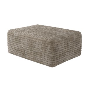 Kumasinova 37.4"L Single Sectional Ottoman,Plush Corduroy Upholstery,High-Resilience Sponge Filled Ottoman for Sectional Sofas,No Assembly - 1 of 4
