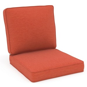 Buenhomino Outdoor Patio Chair Cushions Set, Olefin Fabric Weather-Resistant Outdoor Cushion with zipper - 1 of 4