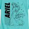Girls' - Disney Princess - Ariel Wearing Dress Fitted Short Sleeve Graphic T-Shirt - 2 of 4