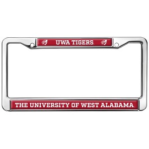 University of West Alabama Tigers Full Size Standard License Plate Metal Frame - 1 of 4