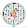 Sweet Jojo Designs Boy or Girl Gender Neutral Unisex Baby Tummy Time Playmat Woodsy Blue Green and Grey - 4 of 4