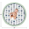 Sweet Jojo Designs Boy or Girl Gender Neutral Unisex Baby Tummy Time Playmat Woodsy Blue Green and Grey - image 4 of 4