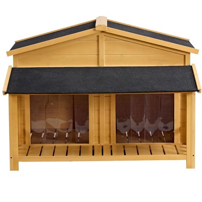 UbMelt Outdoor Dog House for Small Medium Dogs Wooden Puppy Shelter Cage Waterproof Dog Kennel with Porch