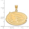 Black Bow Jewelry 10k Yellow Gold Iowa State Cyclones NCAA Large Pendant - 2 of 3