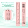 Unique Bargains Aluminum Alloy Rulers with Centimeters Millimeters Inches and Conversion Table 2 Pcs - 4 of 4