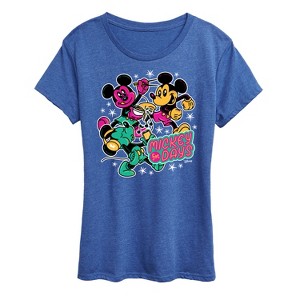 Women's - Disney - Mickey Collage Short Sleeve Graphic T-Shirt - 1 of 4