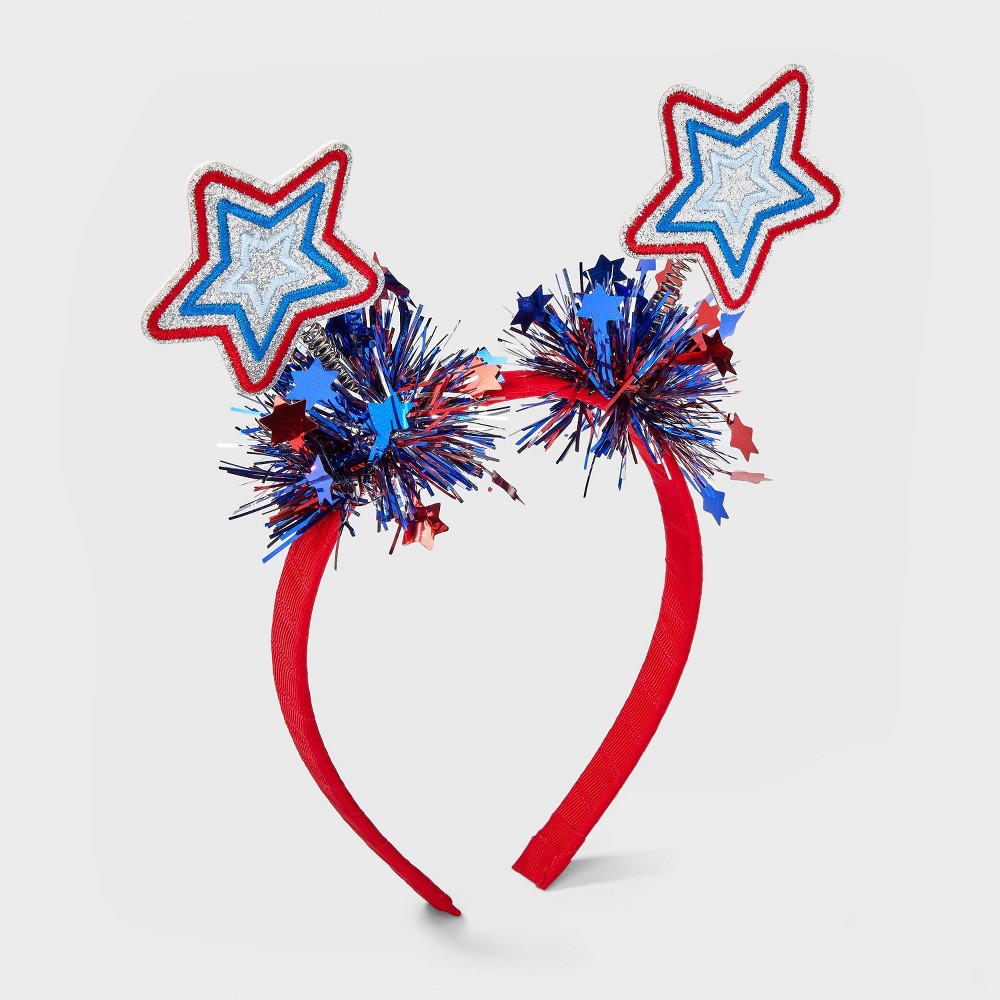 Photos - Hair Styling Product Kids' Headband Americana Springy Stars - Cat & Jack™