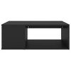 vidaXL Coffee Table Black 35.4"x26.4"x13" Engineered Wood - 3 of 4