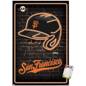 Trends International MLB San Franciso Giants - Neon Helmet 23 Unframed Wall Poster Prints - 1 of 4