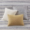 Gracie Mills Innis Chenille Jacquard Striped Comforter Set with Euro Shams and Decorative Pillows - 2 of 4