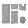 Lux Premium 100% Cotton Tufted Solid Reversible 5 PC Bath Rug Set – Ultra-Soft, Water-Absorbent, Durable, Machine Washable Bathroom Rug - 2 of 4