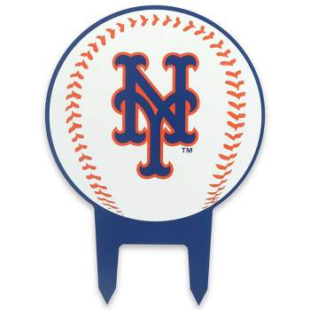 MLB New York Mets Baseball Metal Yard Stake