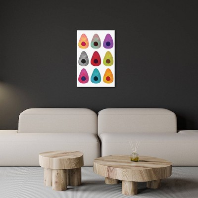 26" x 18" Multicolor Avocado Canvas Art Print