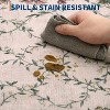 Floral Irregular Edge Carpet Indoor Non Slip Washable Boho Vintage Entry Rug Low Pile Throw Rugs for Entryway - 4 of 4