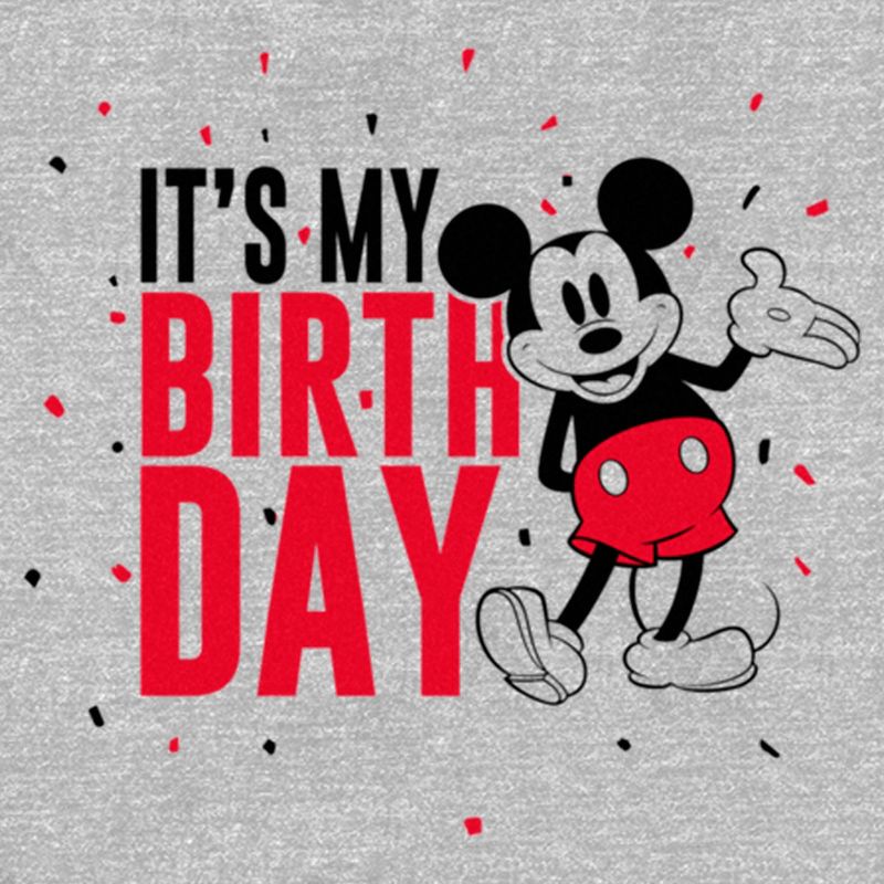 Women's Mickey & Friends It's My Birthday Retro Mouse T-Shirt, 2 of 5