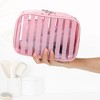 Unique Bargains Portable PVC Clear Zipper Makeup Bag Organizers 1 Pc - 4 of 4