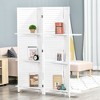 NicBex 4-Panel Room Divider Modern 5.6FT Folding Privacy Screen with Storage Shelves for Home & Office - 2 of 4