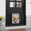 PawHut 2 Way Locking Dog Door, Aluminum Doggy Pet Door for Wall, Fast Installation, with Magnetic Closure, Locking Panel, Weatherproof, Insulating - 3 of 4