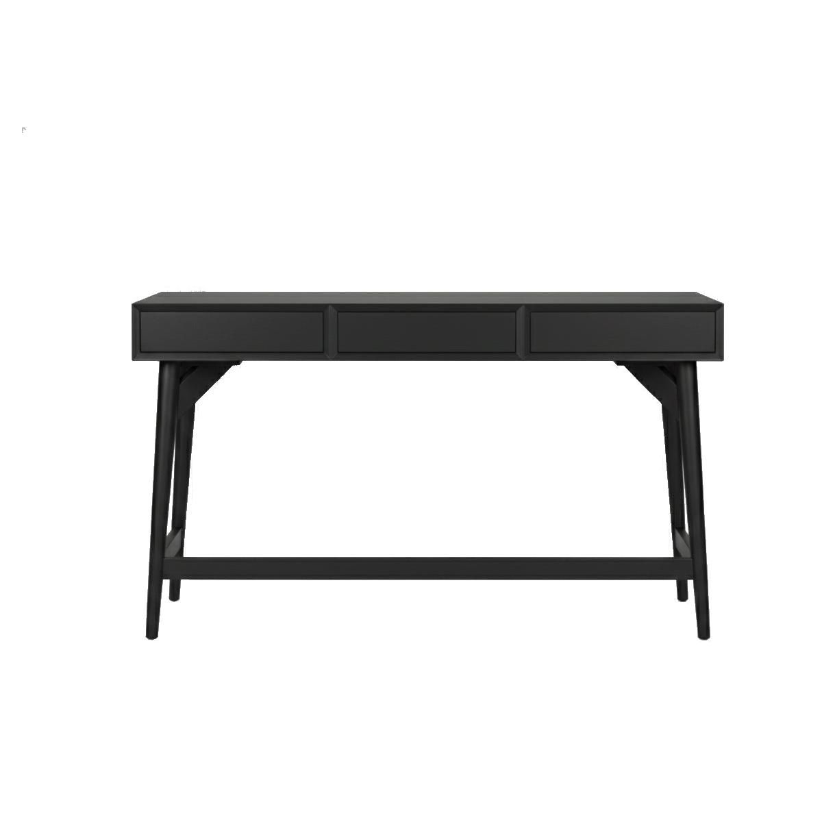 Flynn Large Mid-Century Desk in Black | Alpine Furniture - thumbnail 7