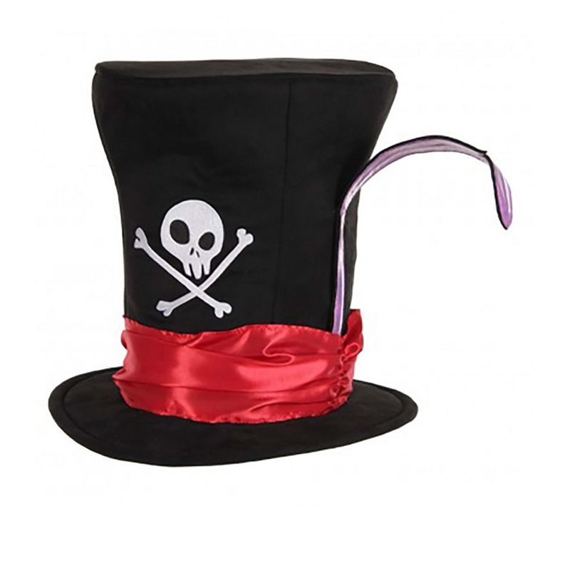 HalloweenCostumes.com    Disney The Princess and the Frog Dr. Facilier Villain Hat, Black/Red/Pink, 2 of 4