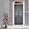 4' Prelit Pencil Slim Flocked Bristle Pine Artificial Christmas Tree Clear Lights -  National Tree Company - 2 of 3