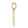 Black Bow Jewelry Cutout New York Skyline with Taxi Pendant in 14 Karat Yellow Gold - 2 of 4