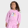 Toddler Girls' 2pc Bluey Bingo Long Sleeve Top and Skort Set - Pink - 3 of 4