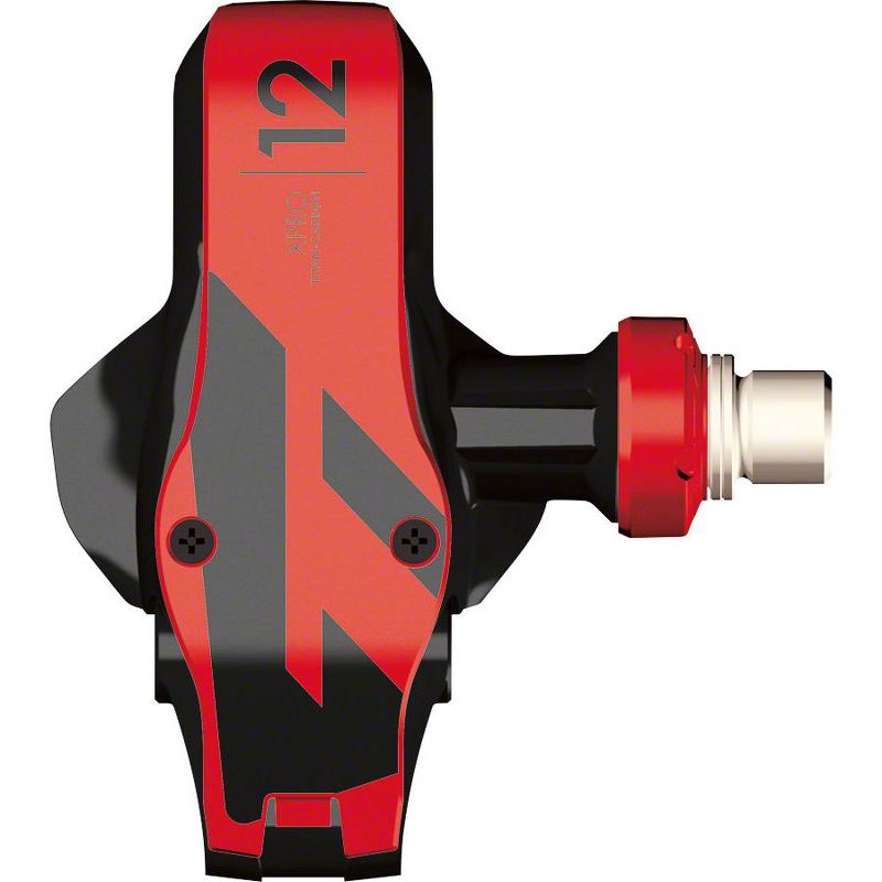 Time XPRO 12 Single Sided Clipless Pedals 9/16" Ti Axle Carbon Body Red/Black, 2 of 4