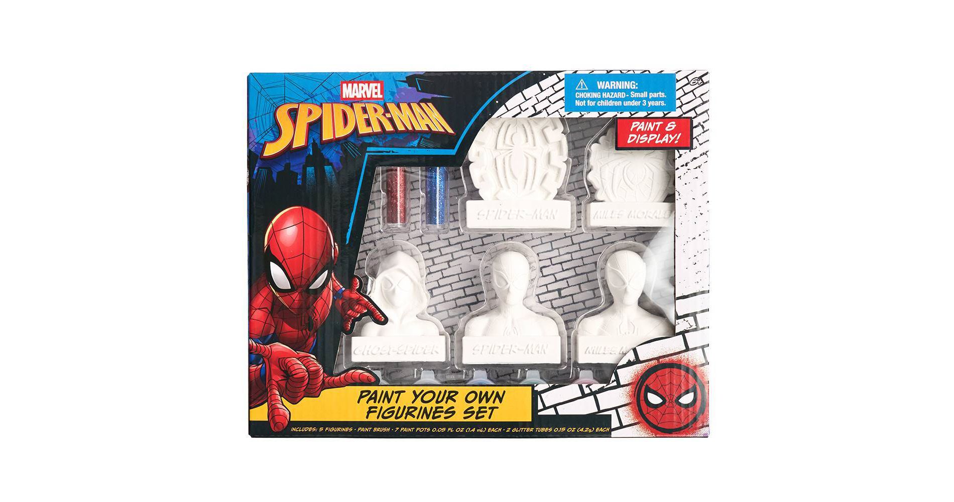 5ct Spider-Man Paint-Your-Own Figurines Set