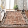 Indoor Washable Area Rug, Vintage Living Room Carpet, Floral Bedroom Retro Accent Throw Rug Office Dining Room Nursery, Brown/Black/Gray/Green - 4 of 4