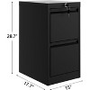 File Cabinet with 2 Drawer Lock, Vertical Metal File for Letter/Legal Size Documents, Sturdy File Storage for Home Office, Assembly Required - 3 of 4