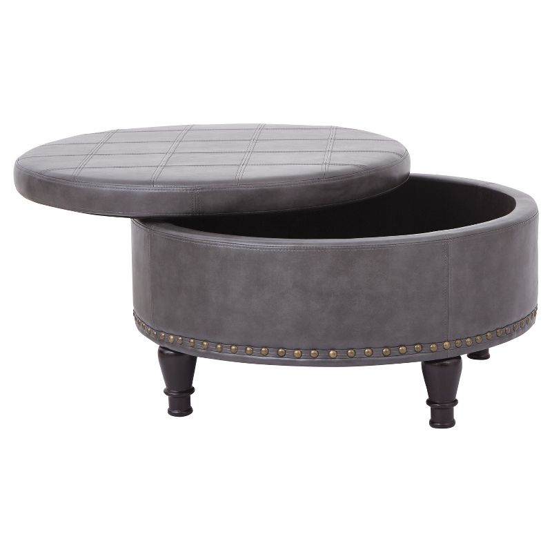 Augusta Ottoman Pewter - OSP Home Furnishings, 3 of 11