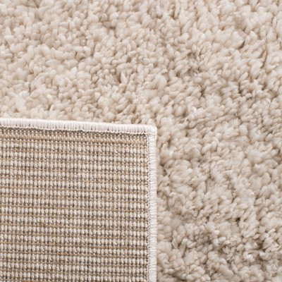 August Shag 900 AUG900 Power Loomed Indoor Area Rug - Beige - 5'3"x5'3" - Safavieh