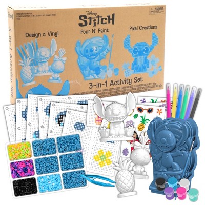 Tara Toy: 3-In-1 Activity Setm Disney Stitch, Craft Kit, 3 DIY Creations Kids 6+