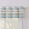 Phoenix Window Valance 84in x 16in + 1in Turquoise by Barefoot Bungalow - 2 of 4
