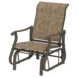 Outdoor Glider Chair Patio Glider Swing Chair with Mesh Seat, Steel Frame for Backyard, Garden, Porch - 1 of 4