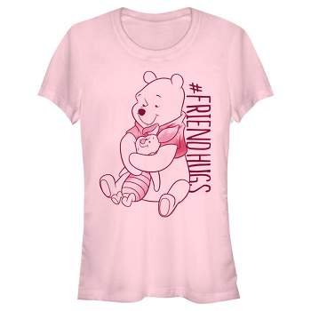 Juniors Womens Winnie the Pooh Friend Hugs T-Shirt