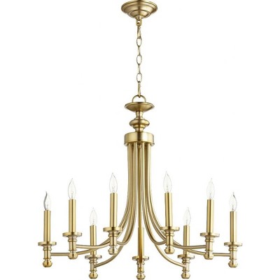 Quorum Lighting Rossington 9-light Aged Brass Chandelier : Target